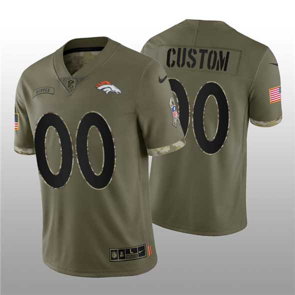 Men's Denver Broncos ACTIVE PLAYER Custom 2022 Olive Salute To Service Limited Stitched Jersey,We sell and wholesale Men's Denver Broncos ACTIVE PLAYER Custom 2022 Olive Salute To Service Limited Stitched Jersey on line form chian!